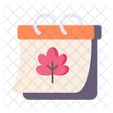 Autumn Calendar  Icon