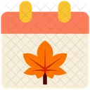 Autumn Calendar Autumn Calendar Icon
