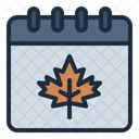 Autumn Calendar  Icon