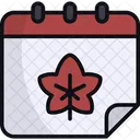 Autumn calendar  Icon