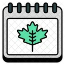 Autumn Calendar  Icon