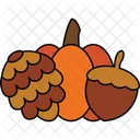 Autumn Harvest Fruit Vegetable Vegetables Icon