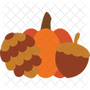 Autumn Harvest Fruit Icon Icon