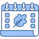 Autumn Date Calendar Icon