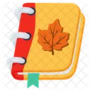 Book Autumn Journal Diary Icon