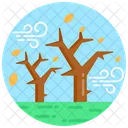 Autumn Wind Autumn Breeze Naked Trees Icon