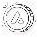 Avalanche Coin Crypto Icon