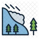 Avalanche Snow Disaster Icon