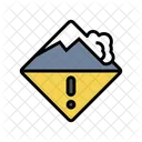 Avalanche Warning Mountain Icon