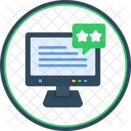 Revisão de classificação on-line  Ícone