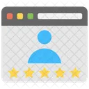Avaliação do cliente  Ícone