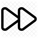 Interface Do Usuario Botao Avanco Rapido Ícone