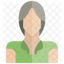 Woman Face Profile Icon