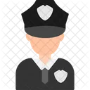 아바타 남자 경찰 아이콘