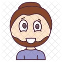 Masculino Homem Avatar Humano Ícone