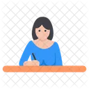 Escritora Autora Jornalista Ícone