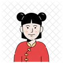 Avatar de menina chinesa  Ícone