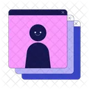 Utilisateur Inconnu Avatar De Profil Silhouette De Personne Souriante Icône