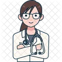 Avatar doctor woman  Icon