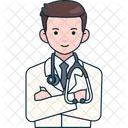 Avatar Arzt Mann  Symbol