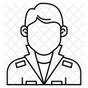 Avatar elegante  Ícone