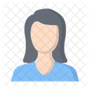 Avatar femenino  Icono