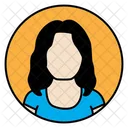 Avatar femenino  Icono