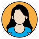 Avatar femenino  Icono