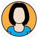 Avatar femenino  Icono