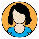 Avatar femenino  Icono