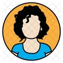 Avatar femenino  Icono