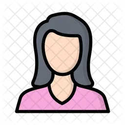 Avatar feminino  Ícone