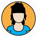 Avatar feminino  Ícone