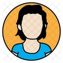 Avatar feminino  Ícone