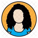 Avatar feminino  Ícone