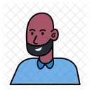 Avatar de hombre calvo  Icono