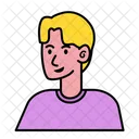 Avatar hombre rubio  Icono