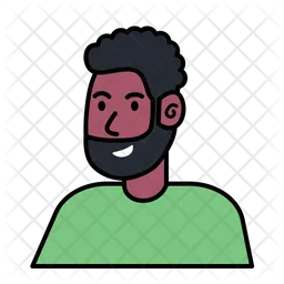 Avatar de homem barba  Ícone