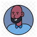 Avatar de homem careca  Ícone