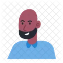 Avatar de homem careca  Ícone