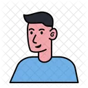 Avatar de homem com camisa  Ícone