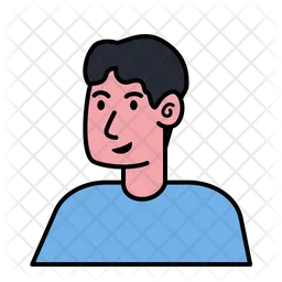 Avatar de homem com camisa  Ícone