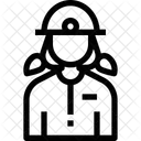 Avatar Female Contractor Icon