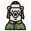 Avatar de urso  Ícone