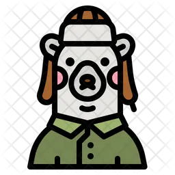 Avatar de urso  Ícone