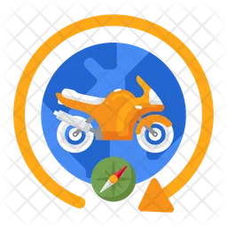Aventura en moto  Icono