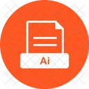 Ai File Estensione Icon