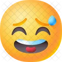 Avergonzado Emoji Emoticono Icono