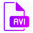 Avi Video File Type Icon