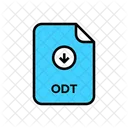 Text Odt Download Icon